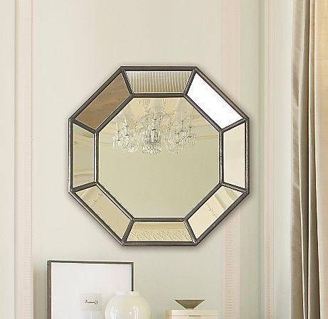 Shaped Paneled Mirror With Octagon Wall Mirrors (Photo 3 of 15)