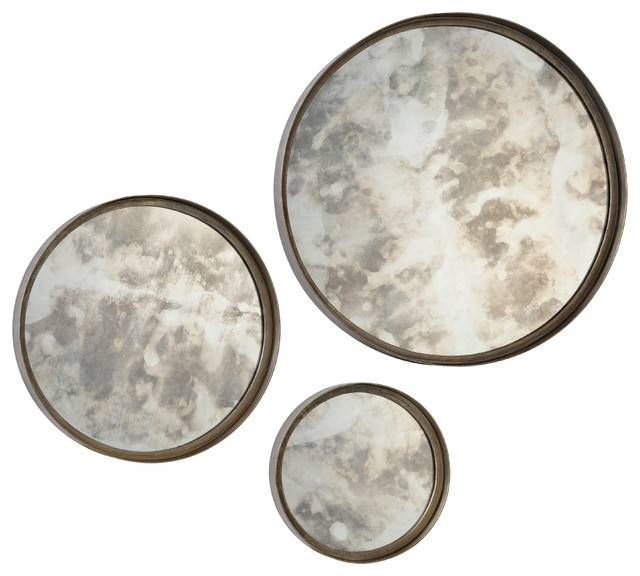 Shire Mirrors, Set Of 3 – Rustic – Wall Mirrors  Renwil Within Set Of 3 Wall Mirrors (View 9 of 15)