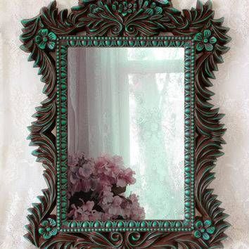 Shop Hand Painted Mirrors On Wanelo Within Hand Painted Wall Mirrors (Photo 8 of 15)
