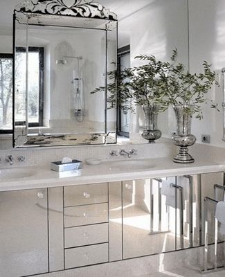 Spacious Small Bathroom Decorating With Mirrors Within Small Bathroom Wall Mirrors (View 9 of 15)