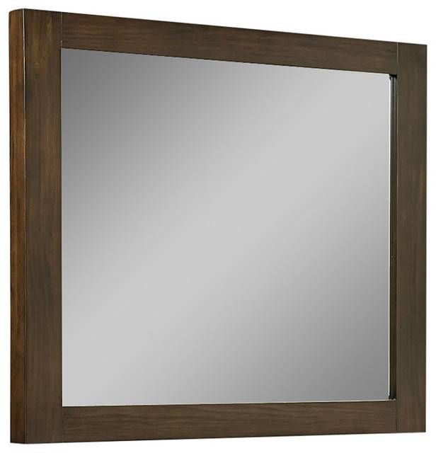 Standard Furniture Couture Mirror, Dark Chocolate 81558 In Standard Wall Mirrors (View 6 of 15)