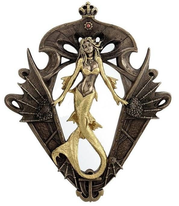 Steampunk Mermaid Wall Mirror: Mermaid Gifts & Collectibles Throughout Mermaid Wall Mirrors (View 10 of 15)