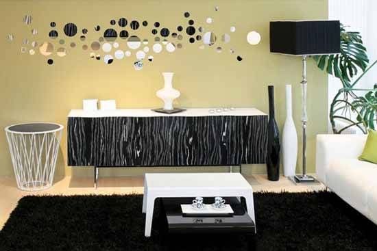 Stickers For Mirrors Decoration – Home Design Intended For Wall Mirror Decals (Photo 15 of 15)