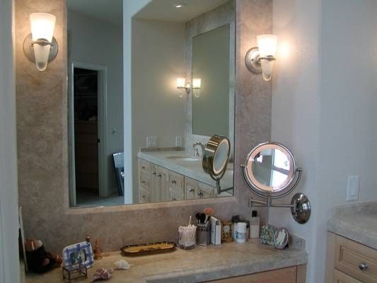 Stylish Ideas Wall Mount Vanity Mirror Excellent Wall Mounted In Make Up Wall Mirrors (View 4 of 15)