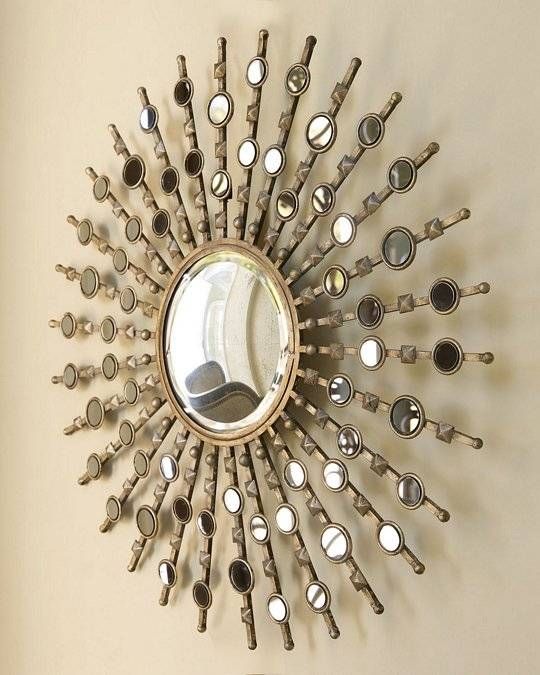 Sunburst Beveled Wall Mirror Bronze Sunburst Wall Mirror Brilliant With Regard To Starburst Wall Mirrors (View 14 of 15)