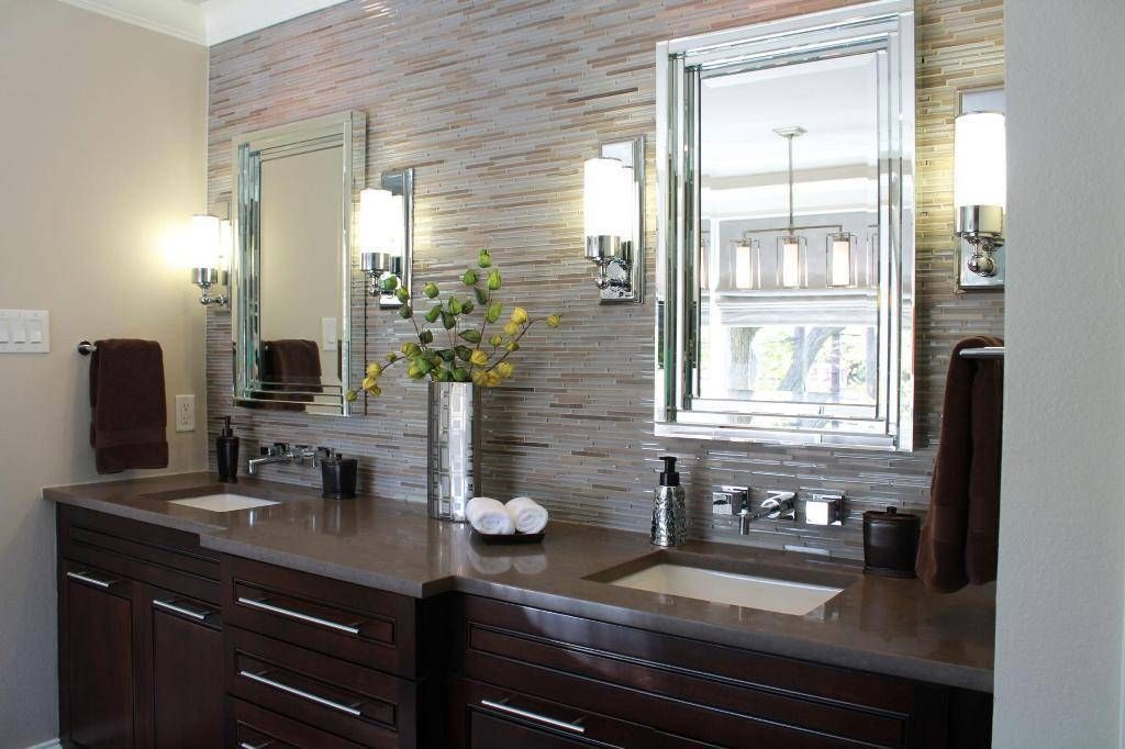 The Brushed Nickel Wall Mirror And Appliances | Indoor & Outdoor Decor In Brushed Nickel Wall Mirror For Bathroom (View 13 of 15)