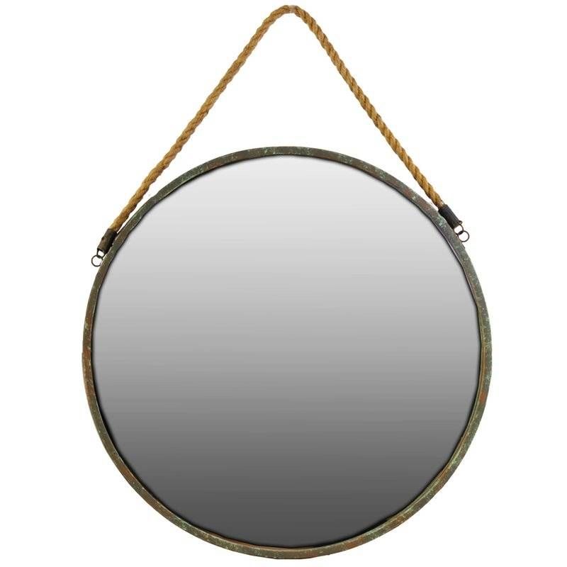 Trent Austin Design Industrial Round Metal Wall Mirror & Reviews Regarding Round Metal Wall Mirrors (Photo 4 of 15)
