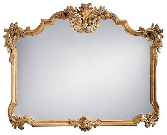 Tuscan Style Horizontal Mirror – Victorian – Wall Mirrors – Pertaining To Horizontal Wall Mirrors (View 10 of 15)
