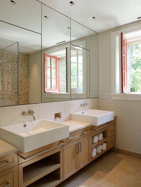 Featured Photo of Top 15 of Small Bathroom Wall Mirrors