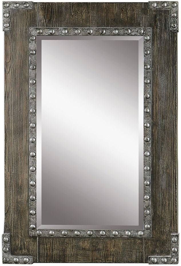 Uttermost 09137 Malton Rustic Wood Wall Mirror – Utt 09137 Regarding Uttermost Wall Mirrors (View 11 of 15)