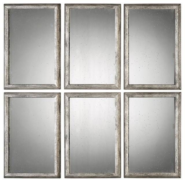 Uttermost Alcona Mirror Set Of 3 – Transitional – Wall Mirrors Within Set Of 3 Wall Mirrors (View 14 of 15)