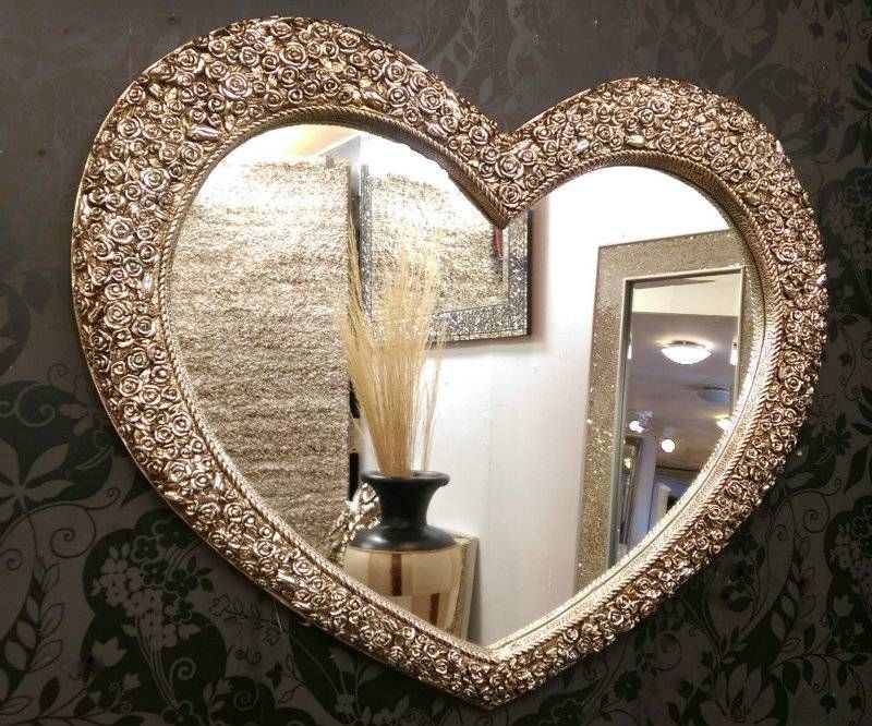 Valentine's Day 2017 – Highly Decorated Heart Shaped Wall Mirrors Regarding Heart Shaped Wall Mirrors (View 2 of 15)