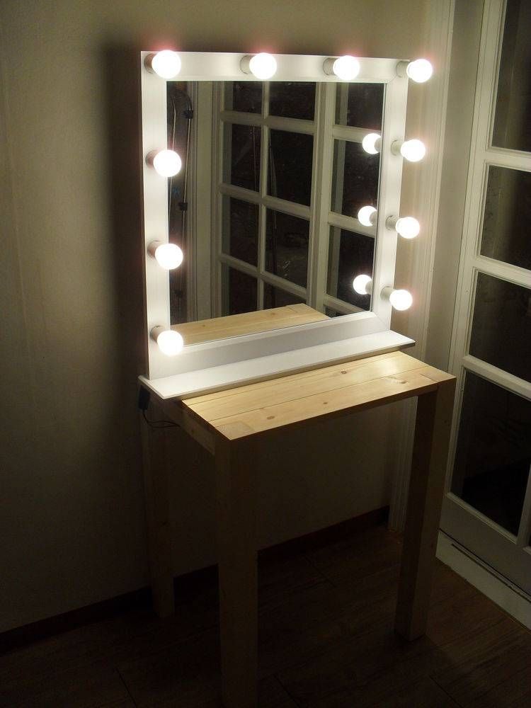 Wall Lights Design Modern Style Lighted Vanity Mirror For Mirrors Within Make Up Wall Mirrors (View 8 of 15)