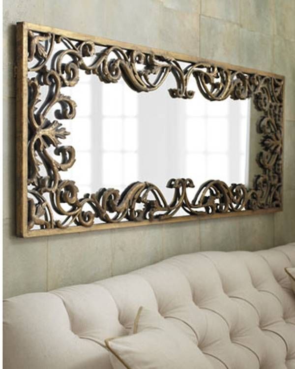 Wall Mirriors] Brayden Studio Classic White Vanity Wall Mirror With Regard To Big Wall Mirror Decors (Photo 9 of 15)