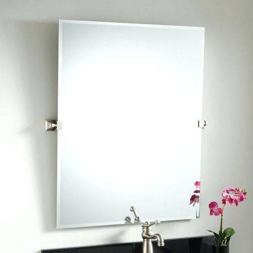 Wall Mirrors ~ Angled Bathroom Wall Mirror 36 Karolynne In Tilting Wall Mirrors (Photo 15 of 15)