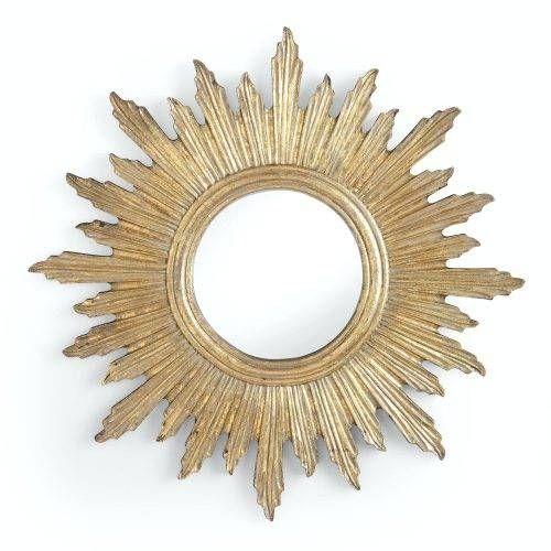 Wall Mirrors: Antique Gold Wall Mirror. Antique Gold Oval Wall With Small Gold Wall Mirrors (Photo 13 of 15)