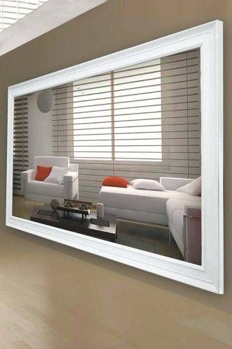 Wall Mirrors ~ Extra Large White Wall Mirror Large White Gloss Within X Large Wall Mirrors (View 10 of 15)
