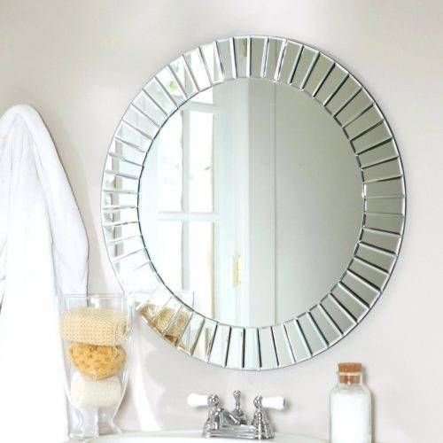 Wall Mirrors ~ Full Size Of Mirrorround Beveled Mirror Centerpiece With Regard To Round Beveled Wall Mirrors (View 11 of 15)