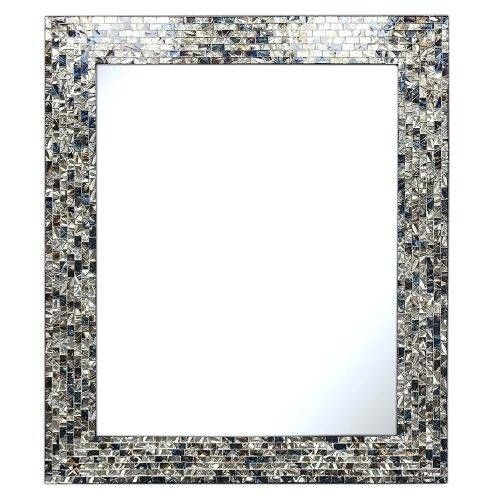 Wall Mirrors ~ Square Wall Mirrors Small Square Wall Mirrors Luxe Inside Mosaic Framed Wall Mirrors (Photo 14 of 15)