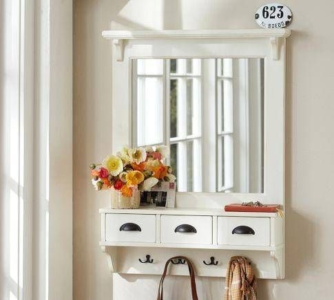 Wall Mounted Coat Rack With Mirror – Foter In Coat Rack Wall Mirrors (Photo 15 of 15)