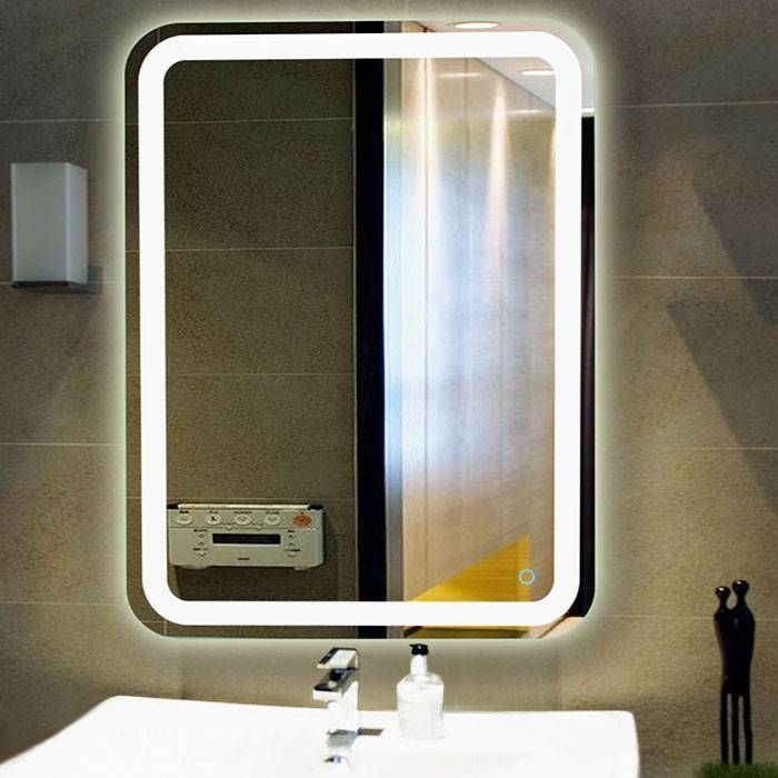 Wall Mounted Led Lighted Vanity Mirror 31 X 23 Inch In Led Lighted Mirrors (Photo 8 of 15)