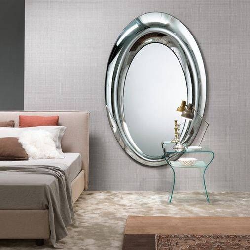 Wall Mounted Mirror / Contemporary / Oval / Bedroom – Mary Regarding Wall Mounted Mirrors For Bedroom (View 10 of 15)