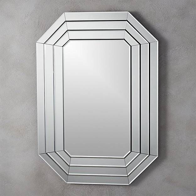 Warren Octagon Beveled Wall Mirror | Cb2 Throughout Octagon Wall Mirrors (Photo 9 of 15)