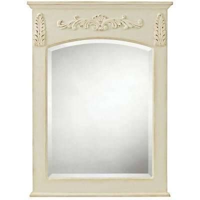 White – Bathroom Mirrors – Bath – The Home Depot For Antique White Wall Mirrors (View 14 of 15)