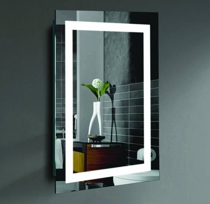Willa Arlo Interiors Rectangle Led Lighted Wall Mirror & Reviews With Regard To Led Wall Mirrors (Photo 1 of 15)