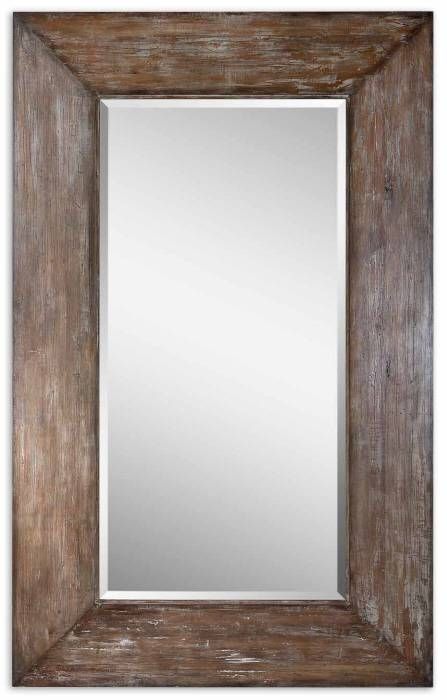 Xl Wide Frame Wood Beveled Wall Floor Mirror 80" Leaner | Ebay Inside Large Wood Wall Mirrors (Photo 3 of 15)