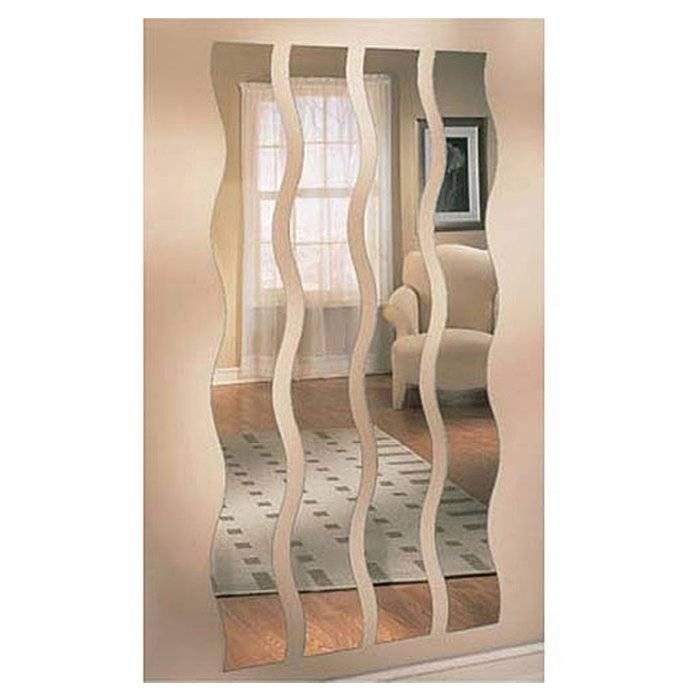Zipcode Design Chandrine Wave Strip Rectangle Wall Mirror Intended For Wavy Wall Mirrors (Photo 1 of 15)