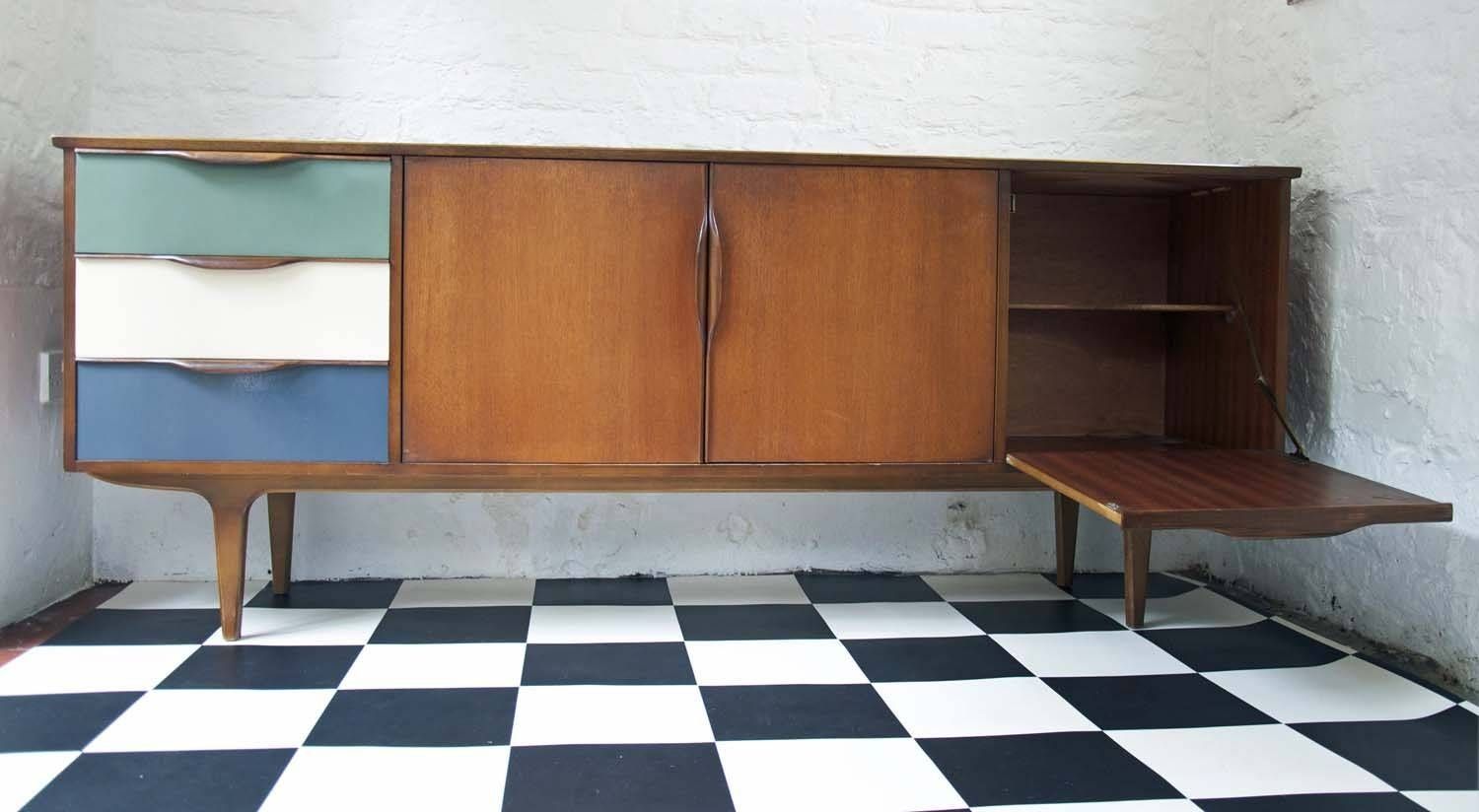 60's Upcycled G Plan Sideboard – Bring It On Home With Most Up To Date Quirky Sideboards (View 9 of 15)
