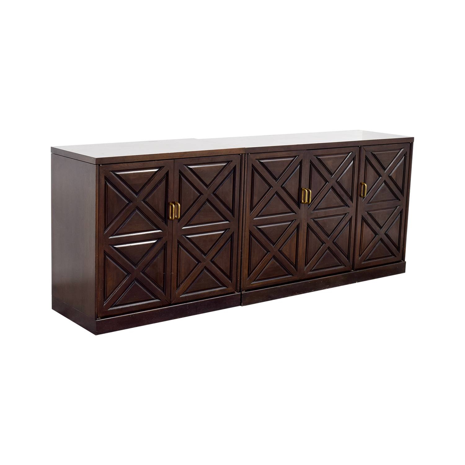 77% Off – Mahogany Sideboard With Drawers And Shelves / Storage Pertaining To 2018 Sideboards With Drawers (View 15 of 15)