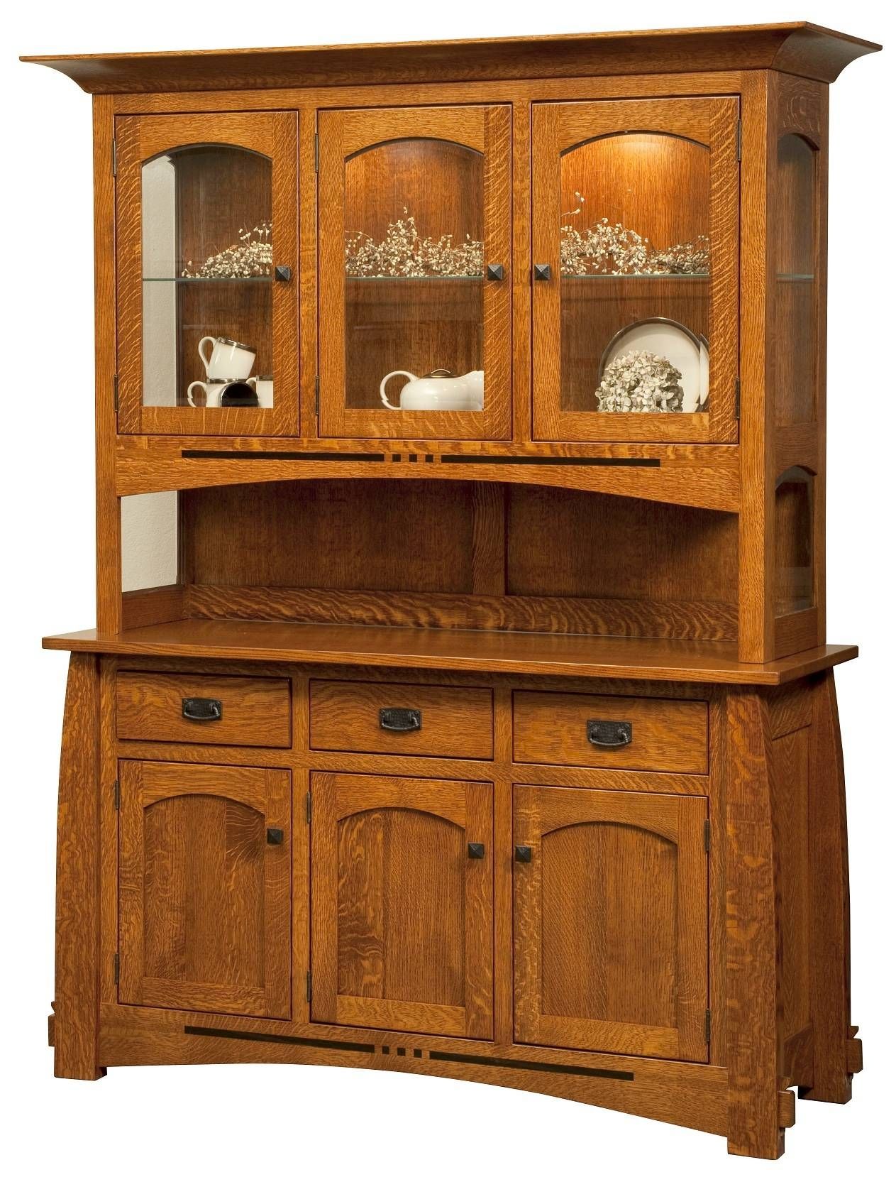 Amish Furniture – Mission Style Furniture – American Made With Most Recently Released Mission Style Sideboards (Photo 7 of 15)