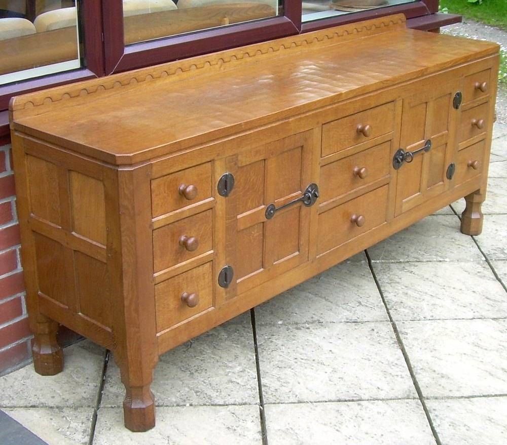 Antiques Atlas – A Mouseman Solid Oak 6 Foot Sideboard For Best And Newest 6 Foot Sideboards (Photo 12 of 15)