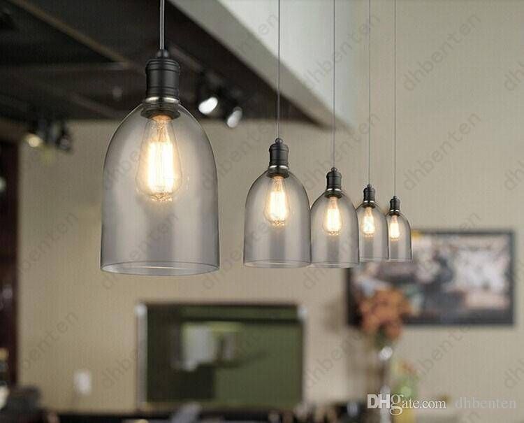 Attractive Indoor Pendant Lights Lai287 Modern Crystal Bell Glass With Most Up To Date Glass Pendant Lighting Fixtures (Photo 15 of 15)