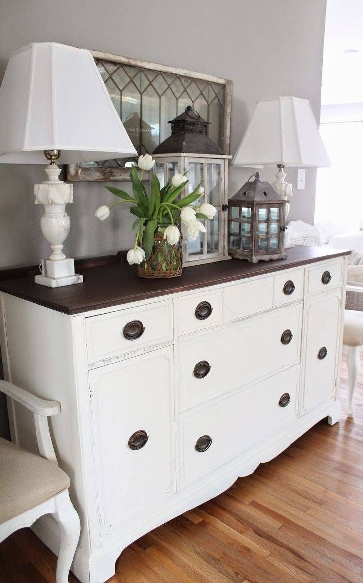 Best 25+ White Buffet Cabinet Ideas On Pinterest | White Buffet Pertaining To 2017 White Sideboard Tables (View 13 of 15)