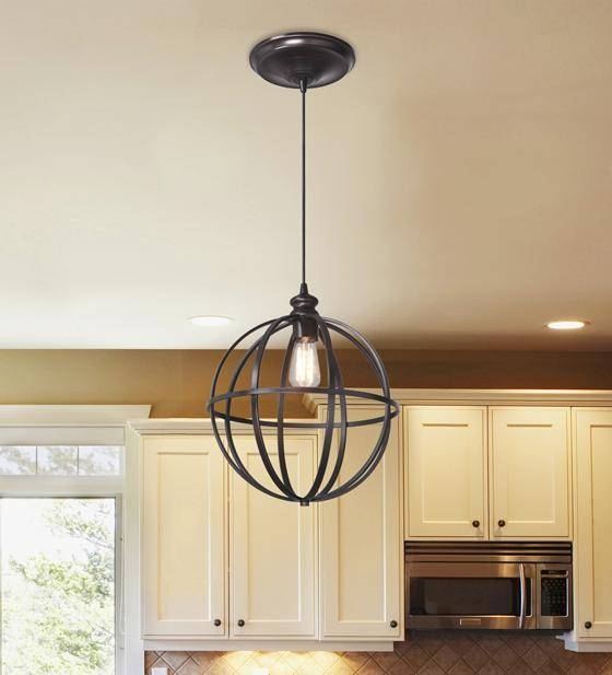 Featured Photo of  Best 15+ of Bronze Globe Pendant Lights