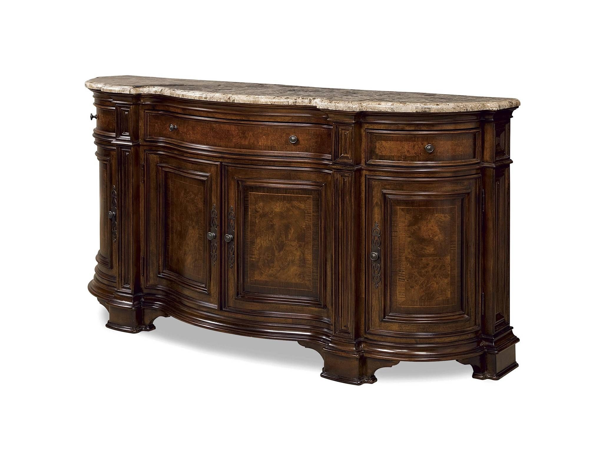 Buy Villa Cortina Sideboard Credenza With Marble Topuniversal Throughout Latest Sideboards With Marble Tops (View 3 of 15)