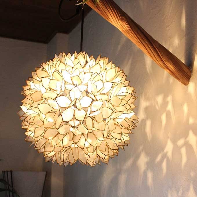 Caran2 | Rakuten Global Market: Shell Flower Pendant Lights H38cm Within Newest Flower Pendant Lights (Photo 1 of 15)