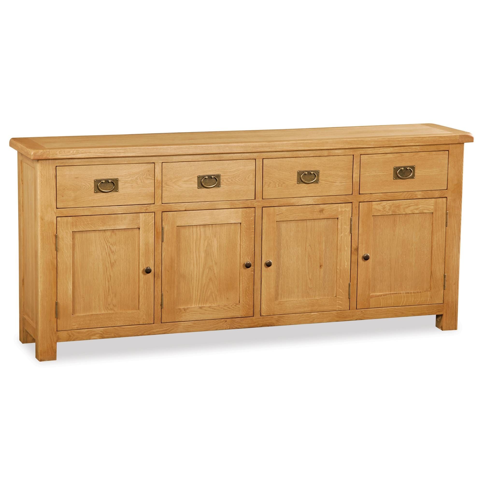 Cardington Extra Large Solid Oak Sideboard With 2017 Large Oak Sideboard (View 2 of 15)