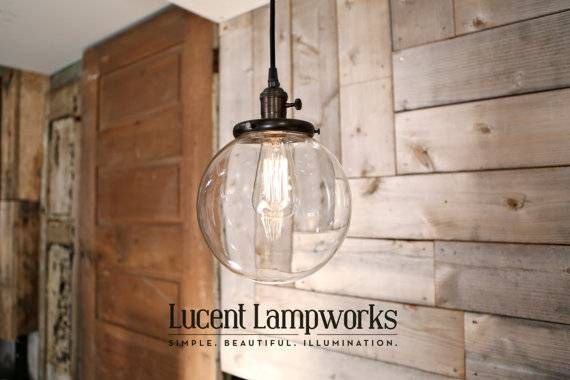 Clear Glass Globe Pendant Fixture 8 Inch Pertaining To Most Up To Date Globe Pendant Light Fixtures (View 15 of 15)