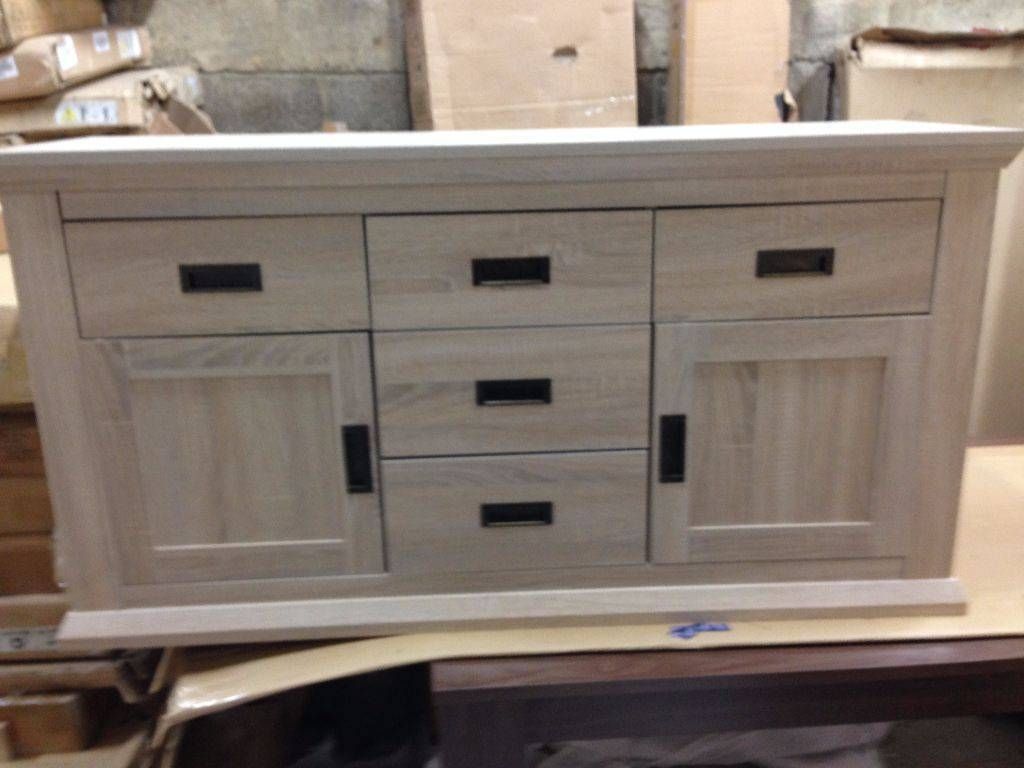 Clifton 2 Door 5 Drawer Sideboard In New Condition Limed Oak With Regard To Most Popular Limed Oak Sideboards (View 2 of 15)
