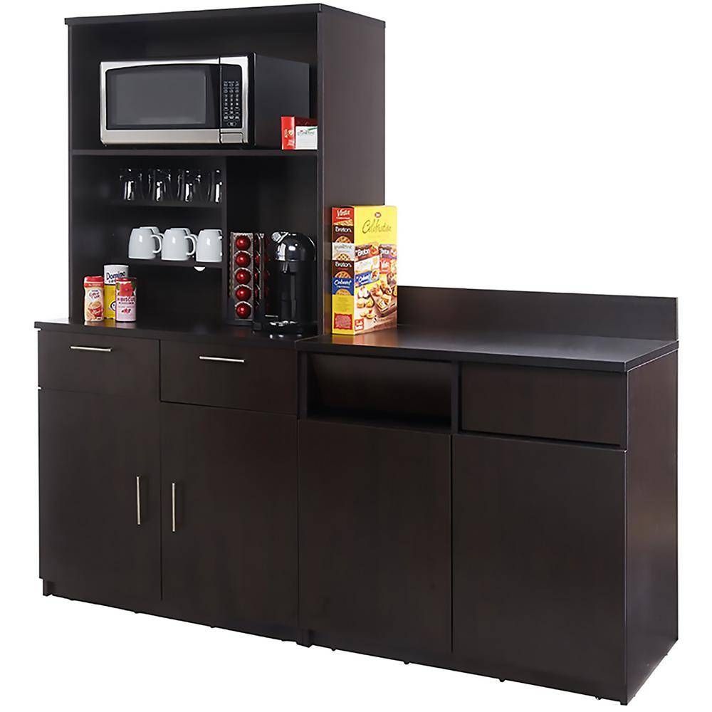 Coffee Kitchen Espresso Sideboard With Lunch Break Room With Regard To 2018 Espresso Sideboards (View 7 of 15)