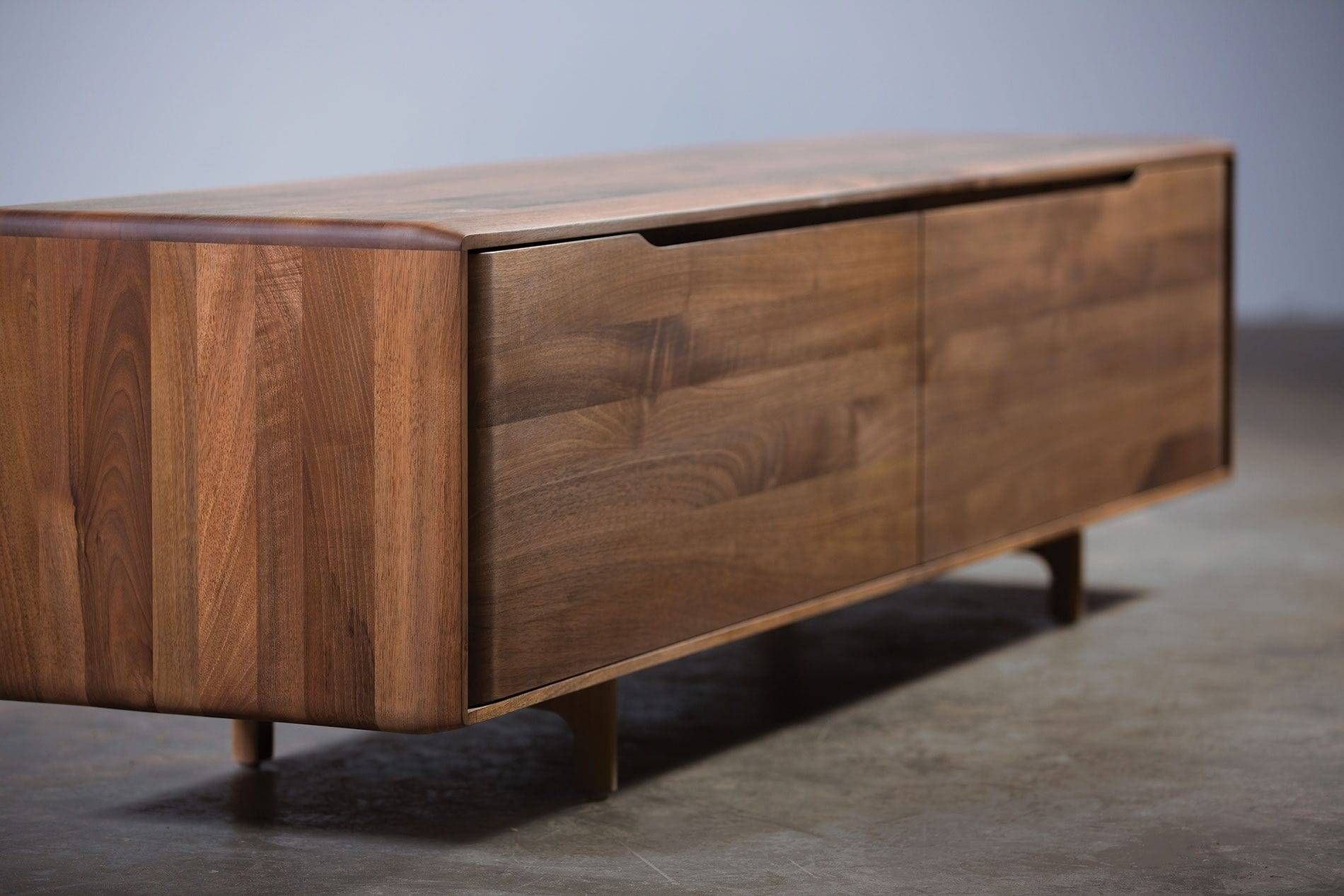 Contemporary Sideboard / Oak / Walnut / Solid Wood – Invito In Recent Wooden Sideboard Furniture (View 10 of 15)