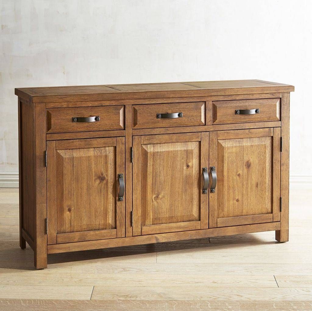Dining Room Server Cabinet Sideboard Buffet With Wine Rack Skinny Within 2017 Skinny Sideboards (Photo 1 of 15)