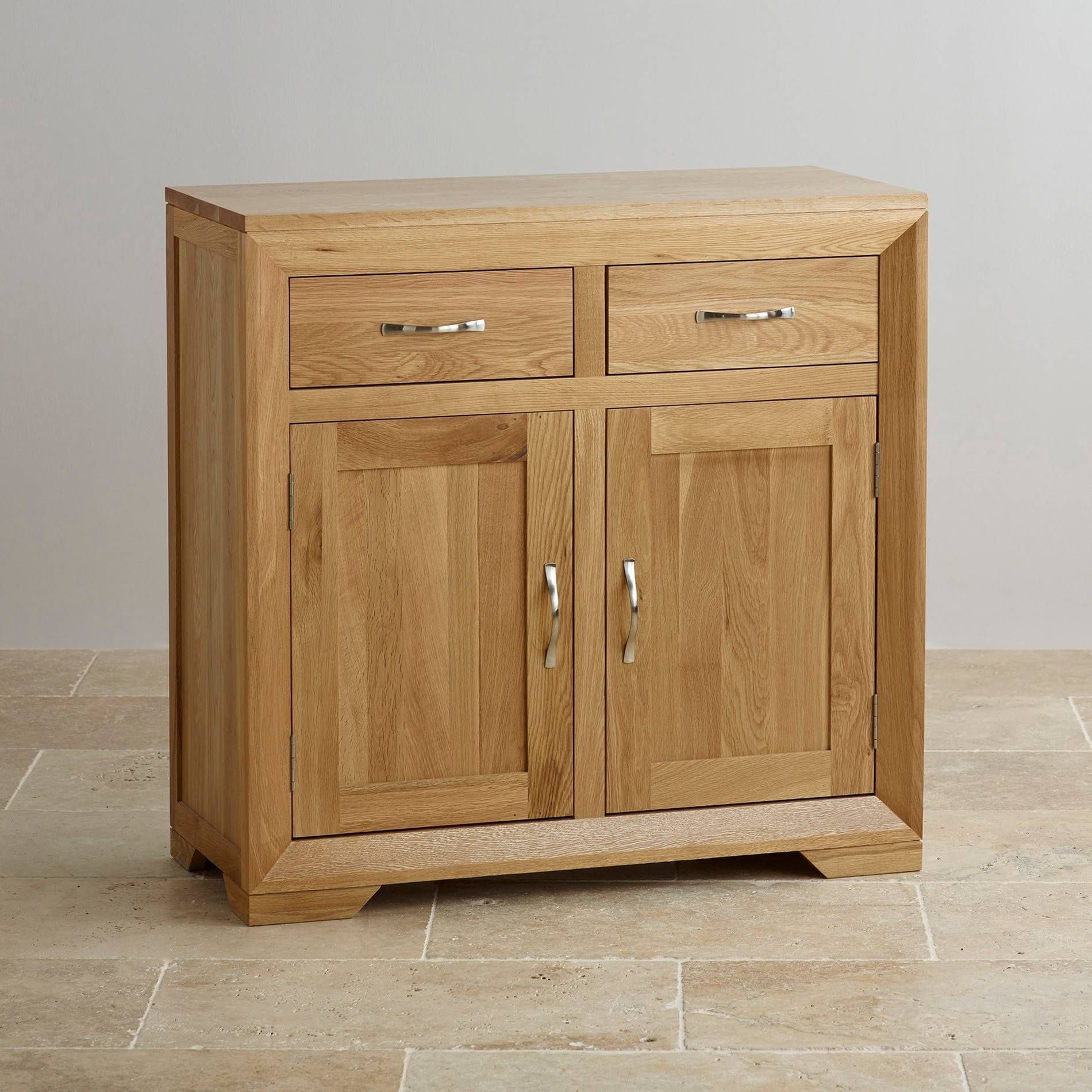 Elegant Small Solid Oak Sideboard – Buildsimplehome Within Recent Chunky Oak Sideboards (Photo 8 of 15)