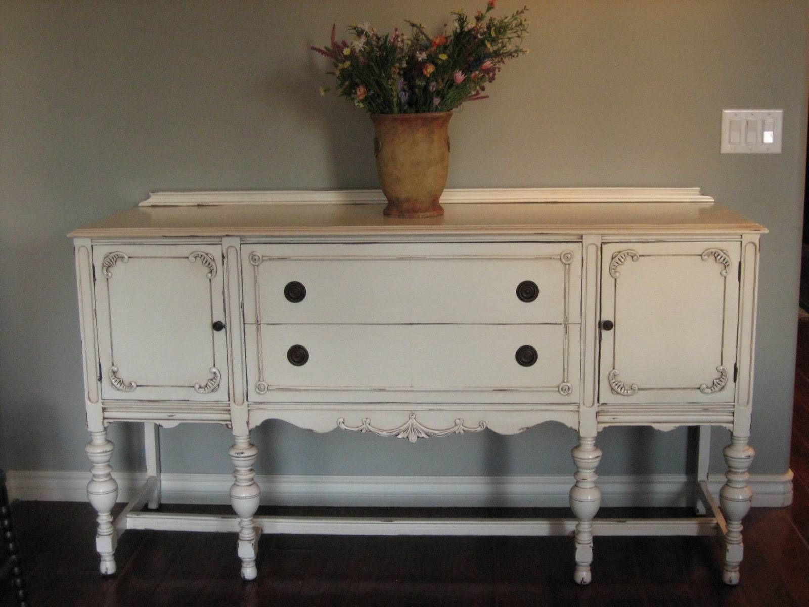 European Paint Finishes: ~ Another Pretty Antique Sideboard ~ Regarding Current Vintage Sideboards And Buffets (View 12 of 15)
