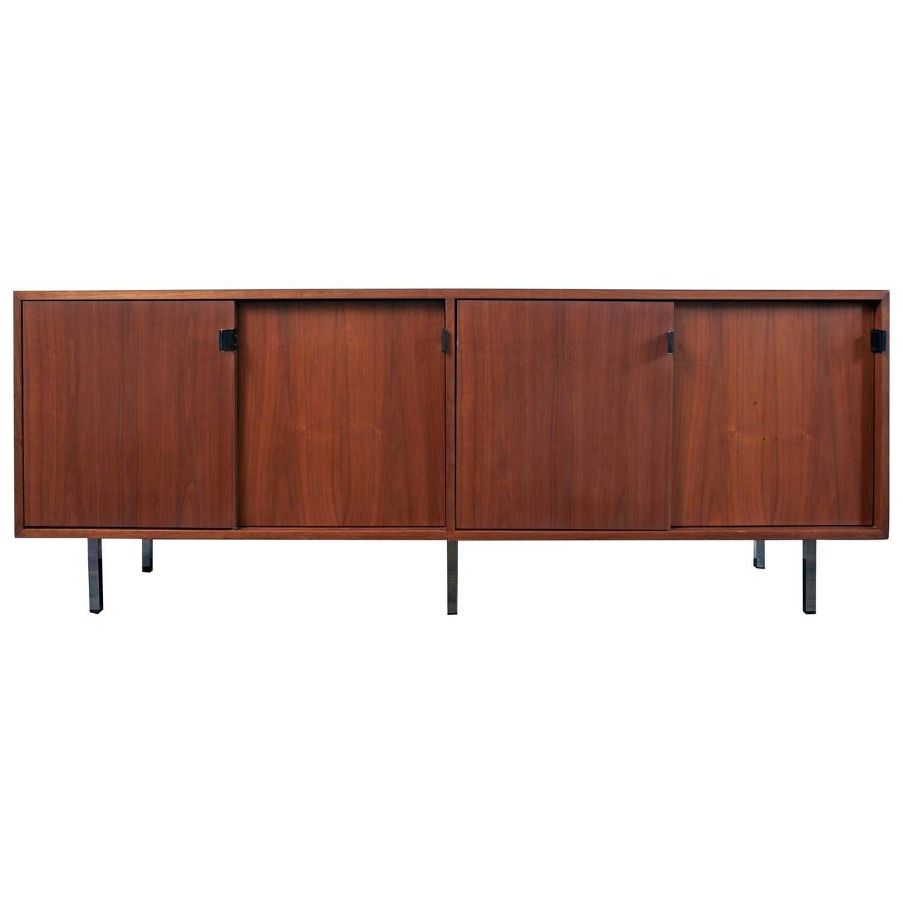Florence Knoll Credenza Walnut Sideboard For Sale At 1stdibs Pertaining To Most Recent Florence Knoll Sideboards (View 7 of 15)