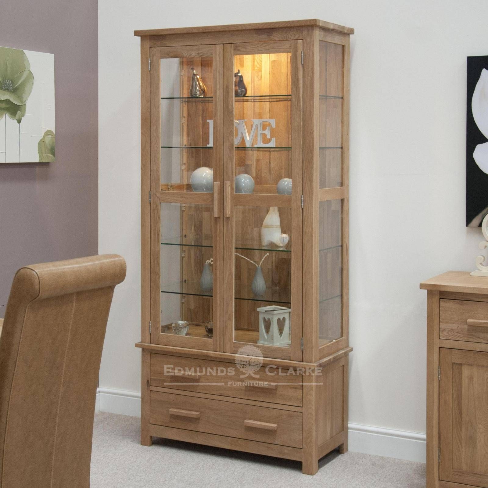 Glass Display Cabinet – Living Room – Display Cabinets – Pine Shop Inside Most Popular Display Sideboards (Photo 12 of 15)